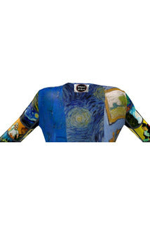 Van Gogh Collage Ladies Cardigan - Objet D'Art