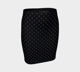 Charcoal Balloons Aloft Fitted Skirt - Objet D'Art