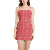 Maurice Sleeveless Square Neckline Spaghetti Strap Mini Dress - Objet D'Art