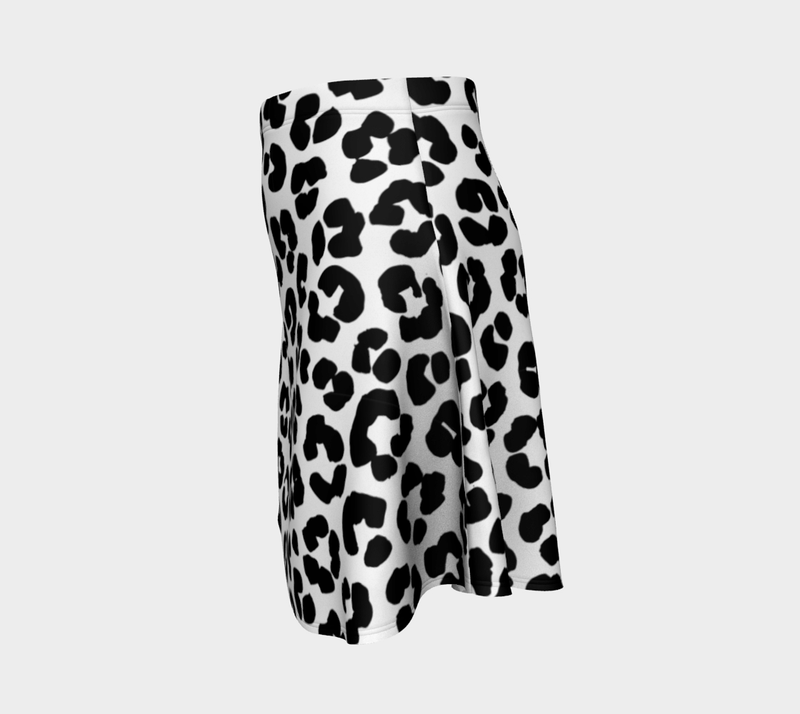 Leopard Print Flare Skirt - Objet D'Art