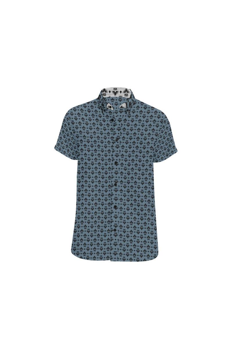 BK - USA Men's All Over Print Short Sleeve Shirt (Model T53) - Objet D'Art