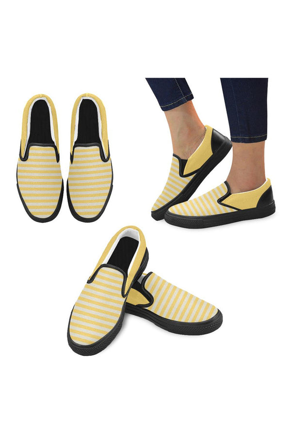 Aspen Gold Women's Slip-on Canvas Shoes (Model 019) - Objet D'Art