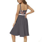 The Last Supper Sleeveless Square Neck Flare Hem Midi Dress - Objet D'Art