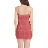 Maurice Sleeveless Square Neckline Spaghetti Strap Mini Dress - Objet D'Art