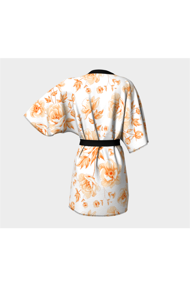 Turmeric Floral Kimono Robe - Objet D'Art