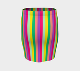 Striped Fitted Skirt - Objet D'Art