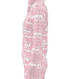 Love Print Hoodie Dress - Objet D'Art