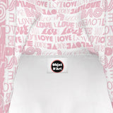 Love Print Hoodie Dress - Objet D'Art