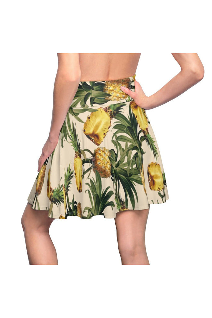 Pineapple Paradise Women's Skater Skirt - Objet D'Art