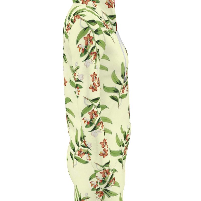 Earth Tone Floral Hoodie Dress - Objet D'Art