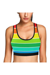 Rainbow Bright Sports Bra - Objet D'Art