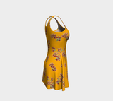 Orange Lily Flare Dress - Objet D'Art