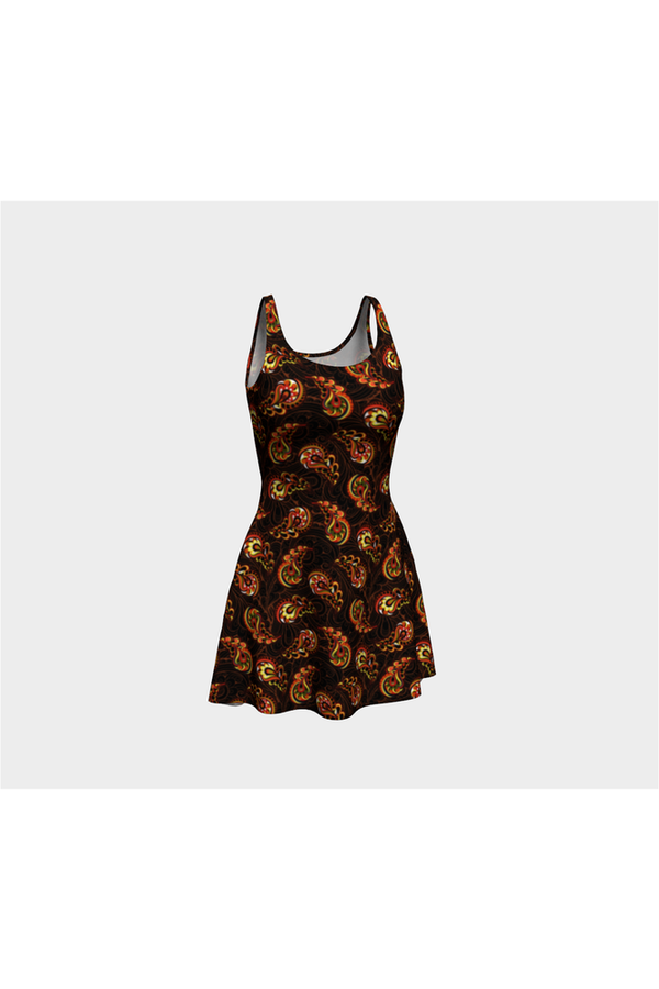 Paisley Spark Flare Dress - Objet D'Art