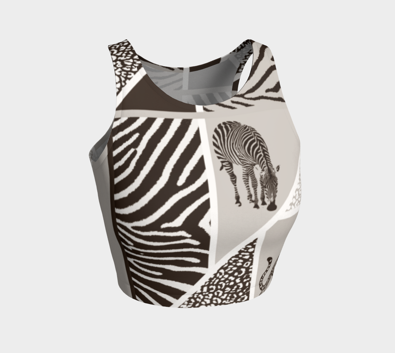 Animal Print Crop Top - Objet D'Art