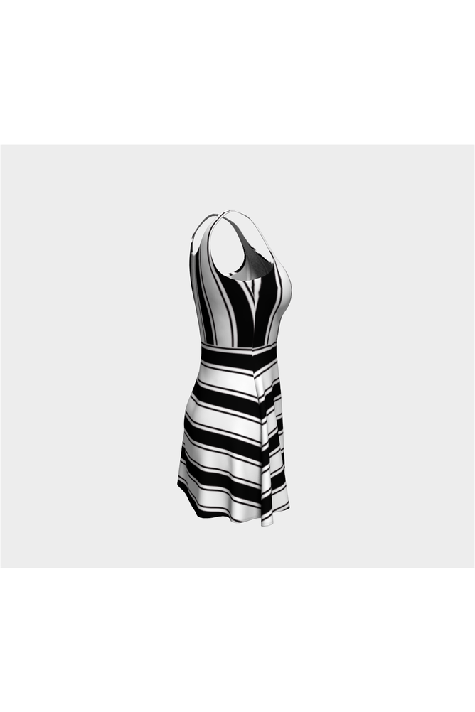 Boldly Striped Flare Dress - Objet D'Art