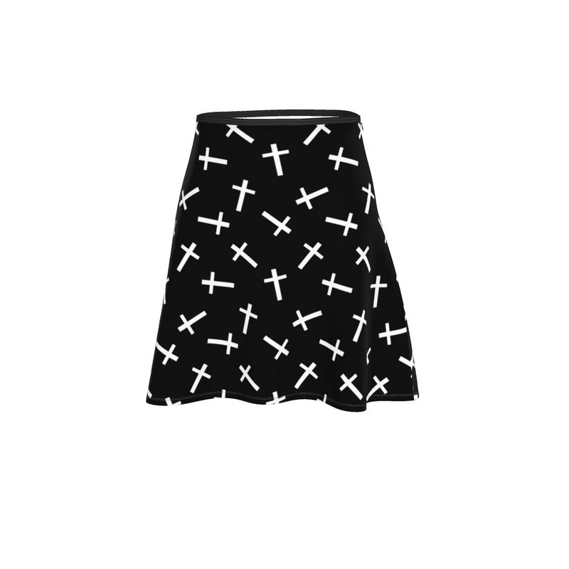 Criss Crosses Flared Skirt - Objet D'Art