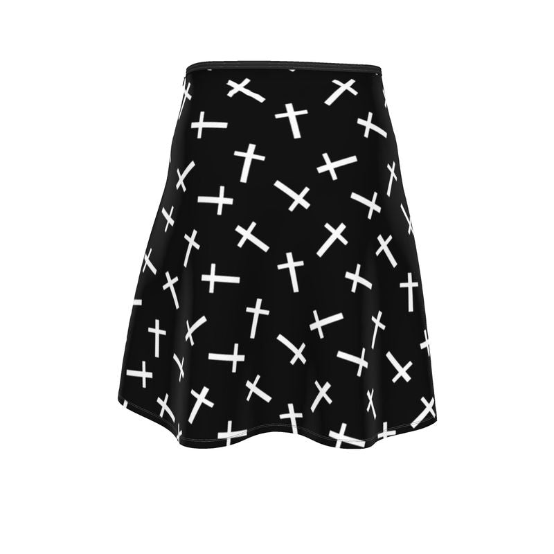 Criss Crosses Flared Skirt - Objet D'Art