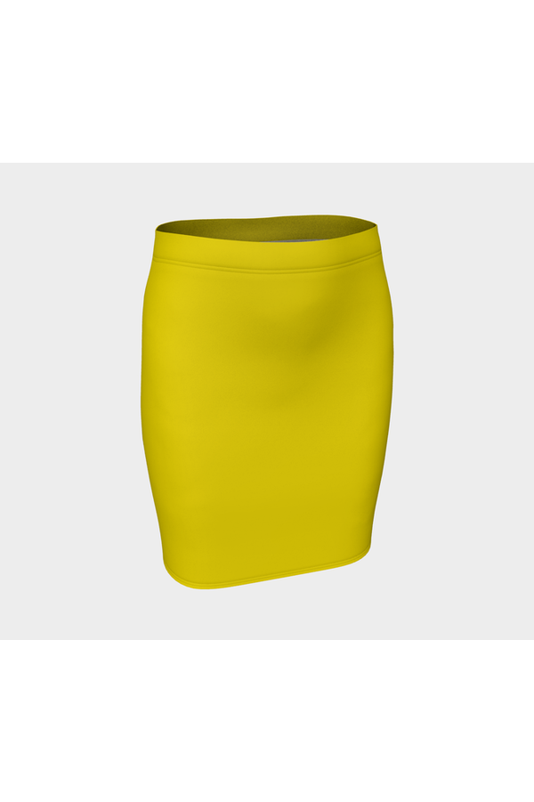 Yellow Fitted Skirt - Objet D'Art