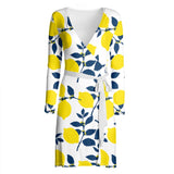 Lemony Fresh Wrap Dress - Objet D'Art