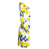 Lemony Fresh Wrap Dress - Objet D'Art