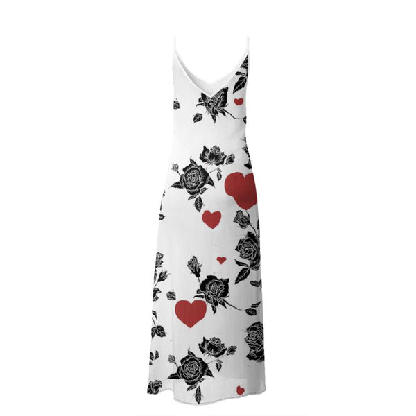 Hearts and roses Silp Dress - Objet D'Art