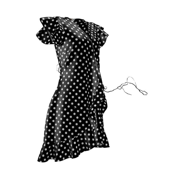 Micro Polka Dot Tea Dress - Objet D'Art