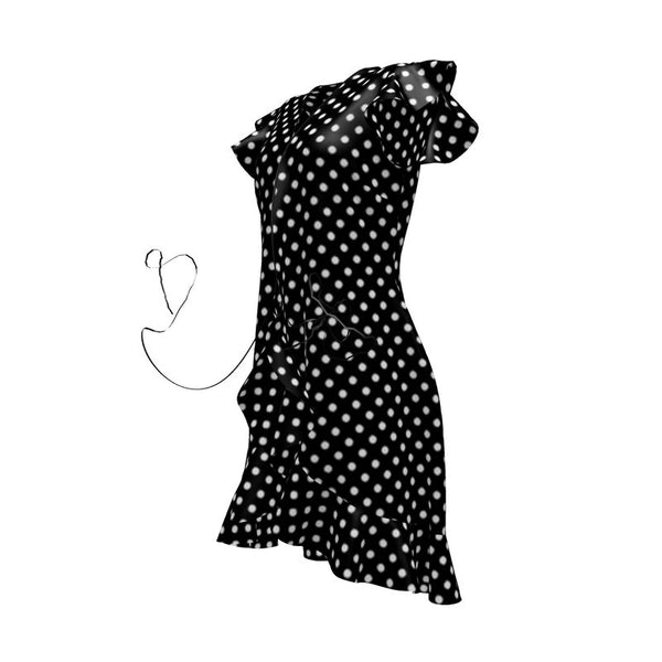 Micro Polka Dot Tea Dress - Objet D'Art
