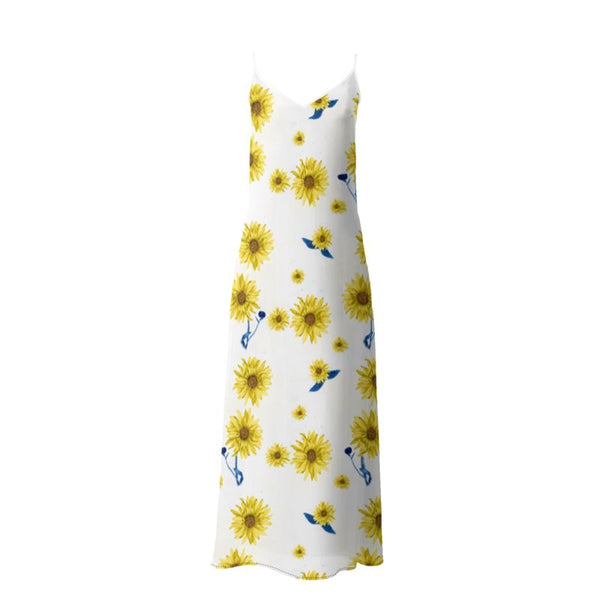 Sunflower Slip Dress - Objet D'Art