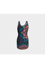 Bright Floral Bodycon Dress - Objet D'Art