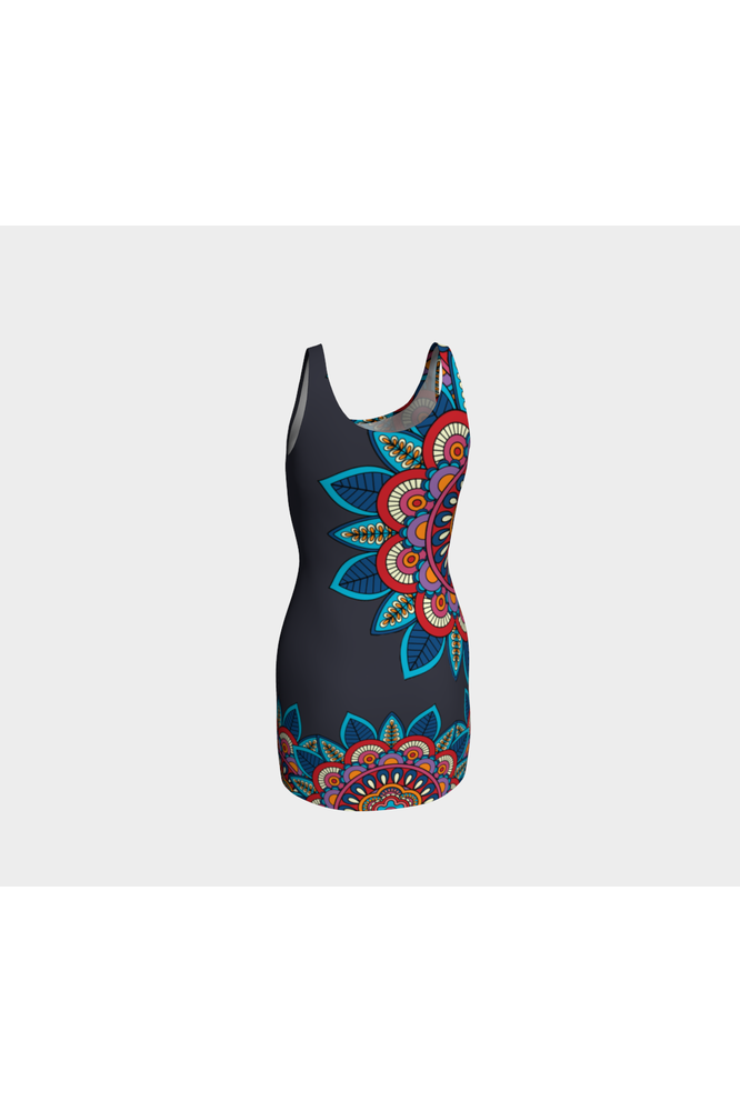 Bright Floral Bodycon Dress - Objet D'Art