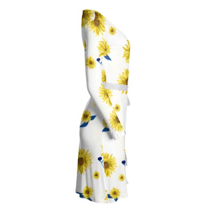 Sunflower Wrap Dress - Objet D'Art