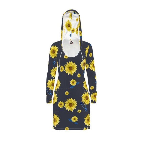 Sunflower Hoodie Dress - Objet D'Art