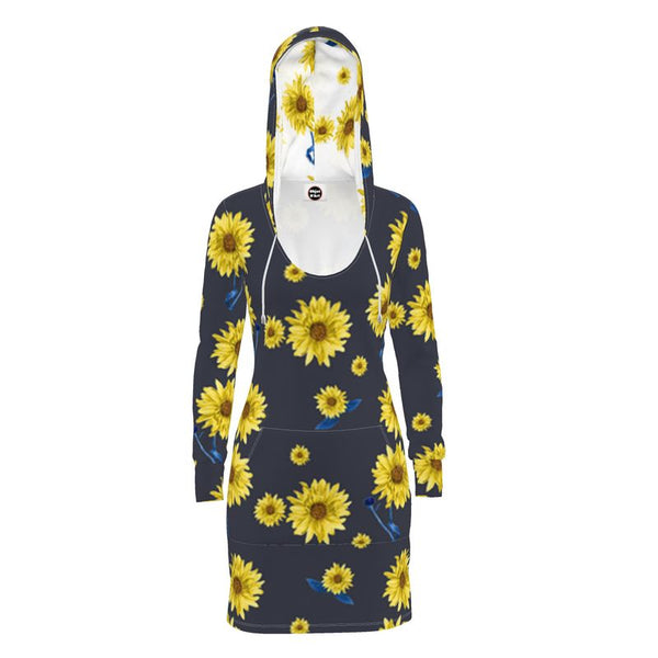 Sunflower Hoodie Dress - Objet D'Art