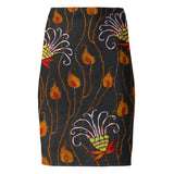 Art Deco Flower Pencil Skirt - Objet D'Art