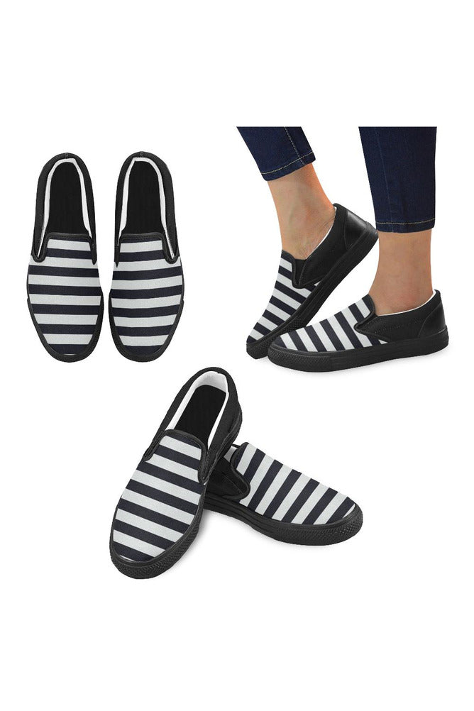 Bold Stripe Men's Slip-on Canvas Shoes - Objet D'Art Online Retail Store