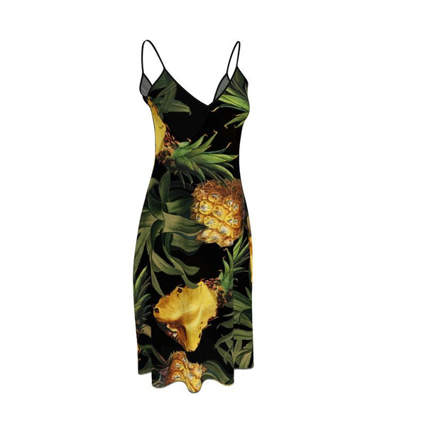 Pineapple Sleeveless Midi Dress - Objet D'Art
