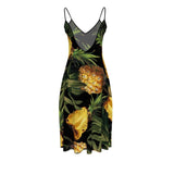 Pineapple Sleeveless Midi Dress - Objet D'Art