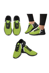 Lime Green & Stars Women’s Running Shoes - Objet D'Art