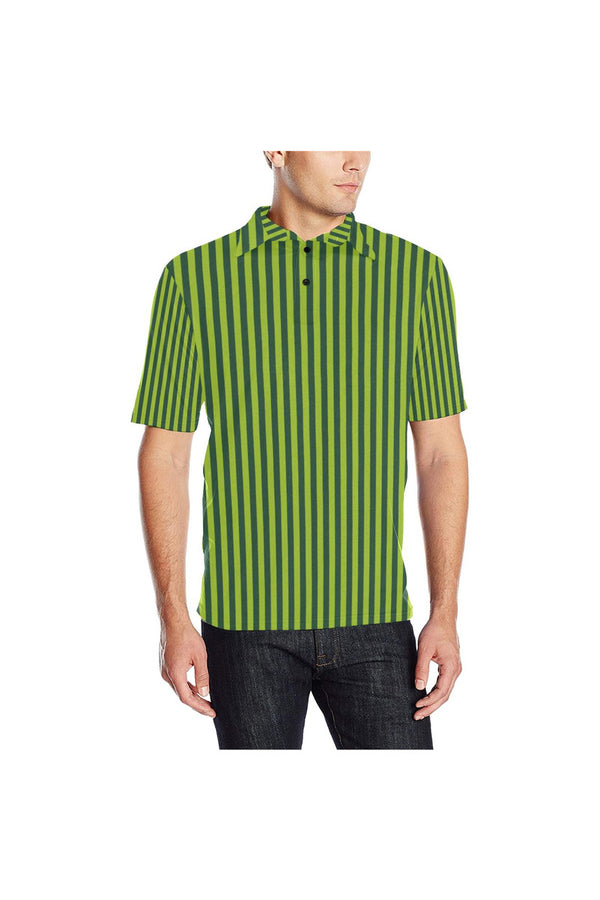 Stripes Men's Polo Shirt - Objet D'Art