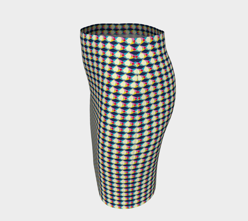 Vintage View Fitted Skirt - Objet D'Art