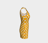 Gold Geisha Bodycon Dress - Objet D'Art