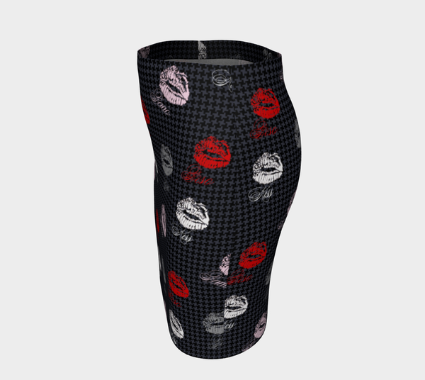 Multilingual Kisses Fitted Skirt - Objet D'Art