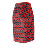 Heart to Heart Women's Pencil Skirt - Objet D'Art