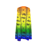 rainbow dollars Sleeveless A-Line Pocket Dress (Model D57) - Objet D'Art