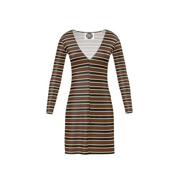 Striped Ladies Cardigan - Objet D'Art