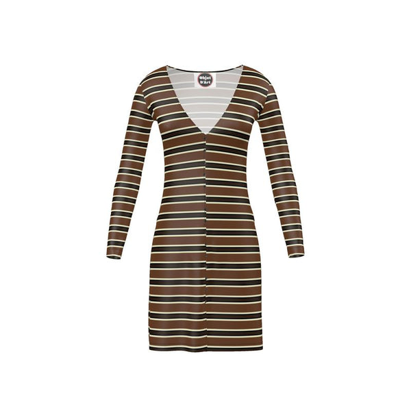Striped Ladies Cardigan - Objet D'Art