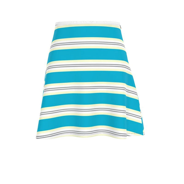 Pastel Striped Flared Skirt - Objet D'Art