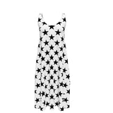 Star Print Sleeveless Midi - Objet D'Art