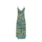 Lemon Lime Swirls Slip Dress - Objet D'Art