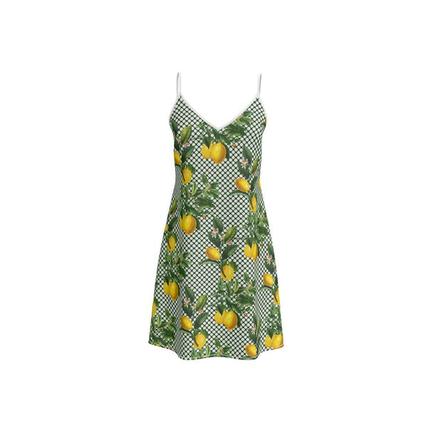 Lemony Dots Slip Dress - Objet D'Art